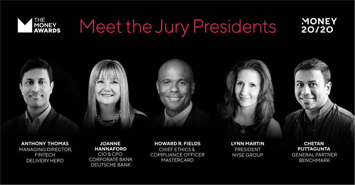 Money20/20 Launches The Money Awards, the New Global Fintech Awards and Unveils Prestigious Jury President Line-Up Source: Money 20/20
