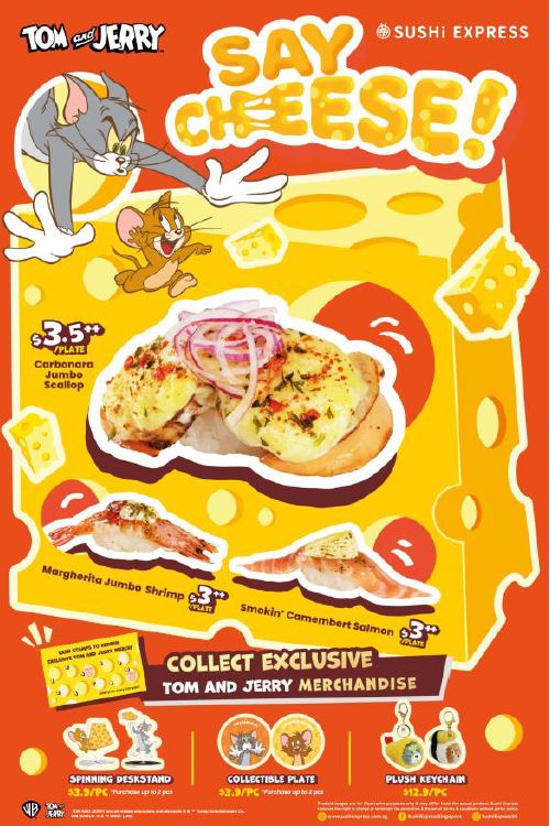 Say Cheese! Sushi Express Rolls Out Tom and Jerry-Inspired Cheese Sushi and Collectibles - Alvinology