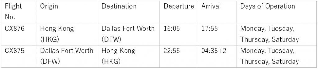 Cathay Pacific Launches Direct Flights to Dallas, Expanding North American Network - Alvinology