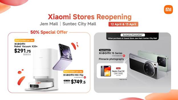 Xiaomi Reopens Refreshed Stores at Jem and Suntec City with Exclusive Deals and Anniversary Surprises Xiaomi Reopens Refreshed Stores at Jem and Suntec City with Exclusive Deals and Anniversary Surprises - Alvinology
