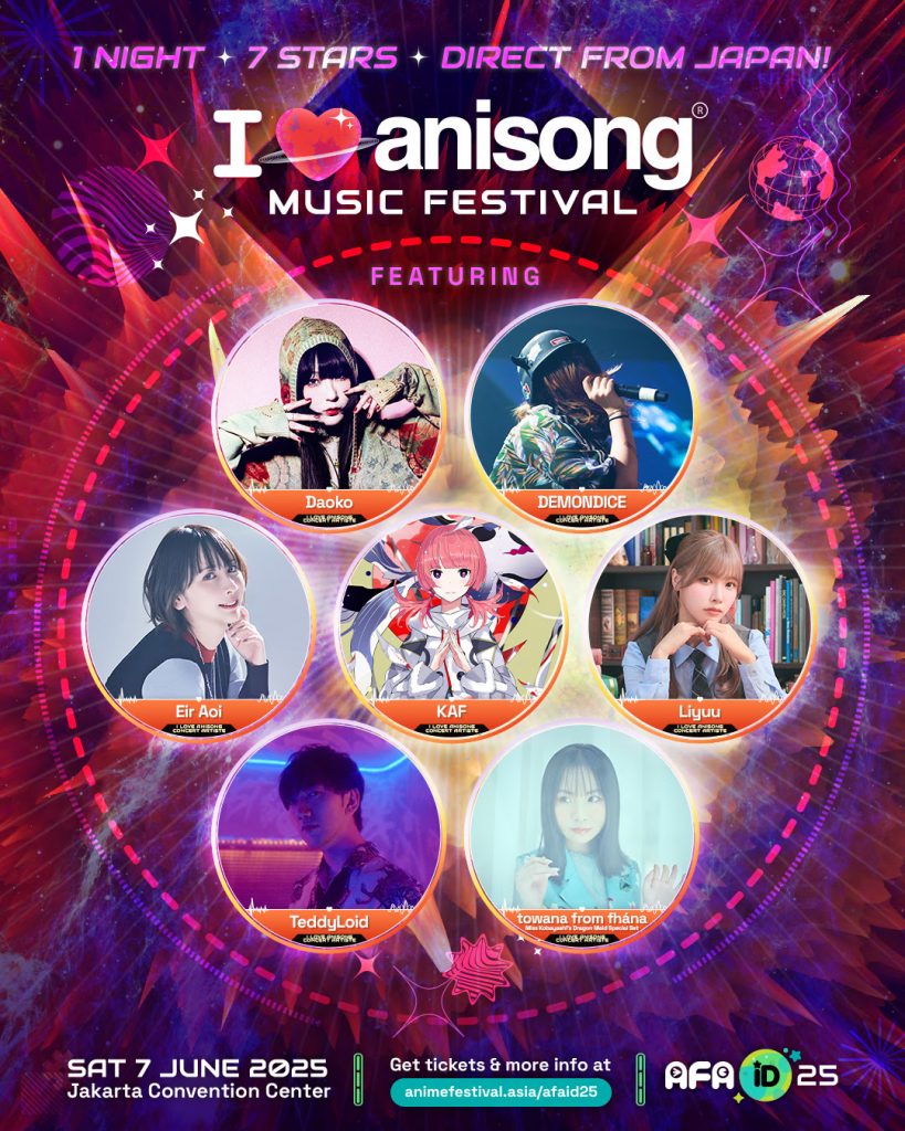 Anime Festival Asia Returns to Jakarta in June 2025 with a Star-Studded Lineup and Electrifying Experiences - Alvinology
