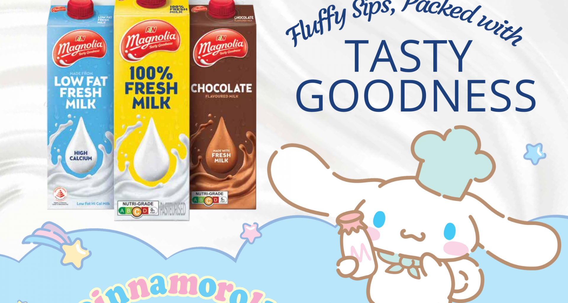 F&N MAGNOLIA Launches Adorable Cinnamoroll Collectibles with Every Sip of Goodness - Alvinology