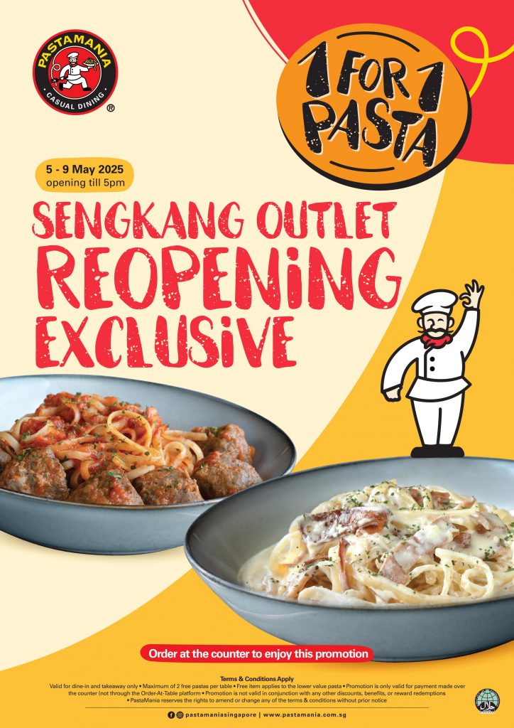 PastaMania Reopens Flagship at Sengkang with a Fresh Look, Family-Friendly Vibes, and Tasty Promos - Alvinology