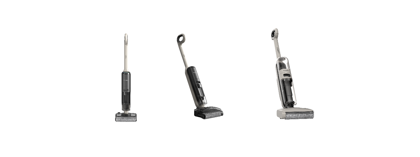 Transform Your Home with the Next-Generation Cleaning Companion: Tineco’s Young Series – Powerful, Efficient, and Affordable From left to right: Y5 Stretch Ultra, Y3, and Y2