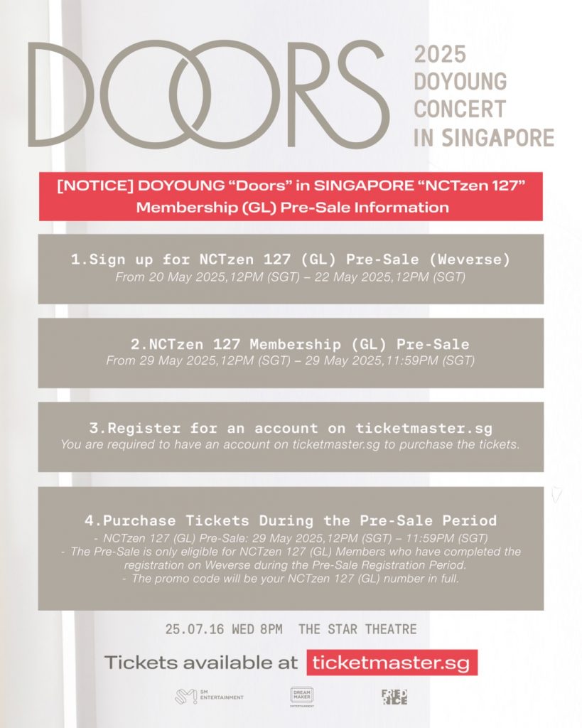 DOYOUNG of NCT to Hold First-Ever Solo Concert in Singapore this July - Alvinology