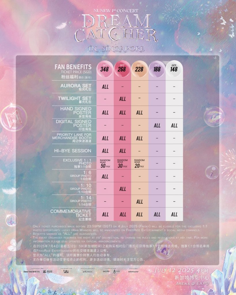 NuNew Brings First Solo Concert “Dream Catcher” to Singapore This July - Alvinology