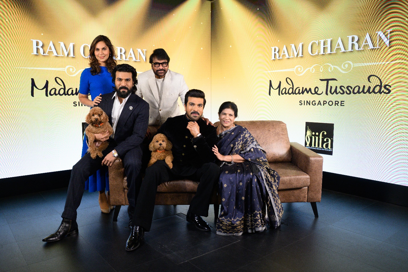 Global Superstar Ram Charan Unveils World’s First Wax Figure At Madame Tussauds Singapore – Joined By His Beloved Dog Rhyme Ram Charan is joined by his family at figure unveiling, including his father Mr Chiranjeevi