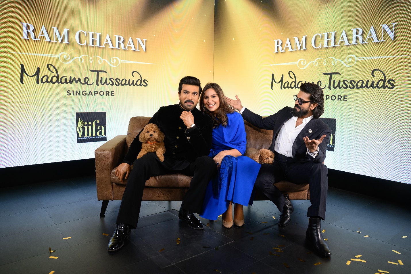 Global Superstar Ram Charan Unveils World’s First Wax Figure At Madame Tussauds Singapore – Joined By His Beloved Dog Rhyme Ram Charan is amazed by likeness of his world first Madame Tussauds wax figure