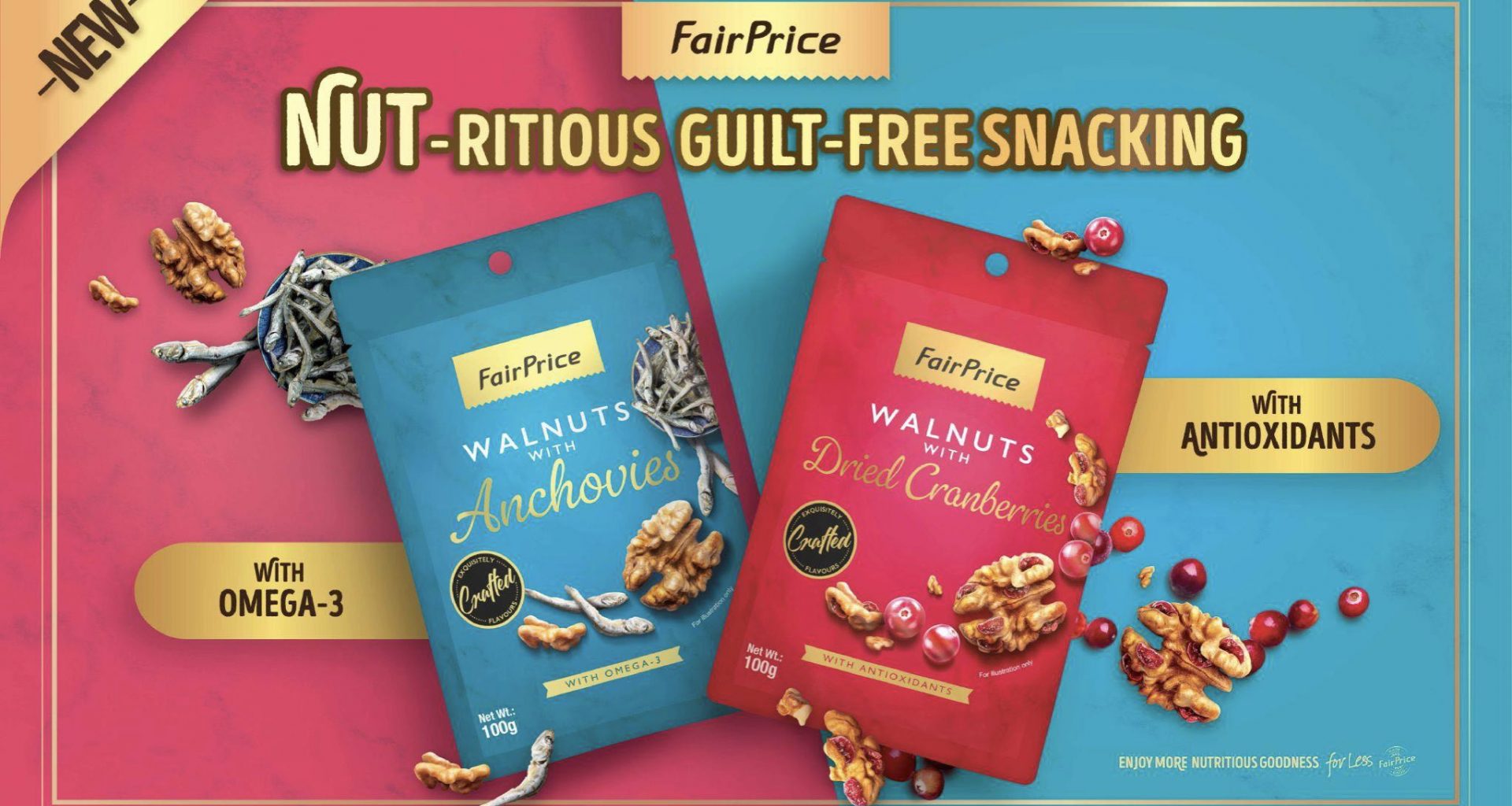 [PROMO] FairPrice Launches Two New Walnut Snacks with Anchovies and Dried Cranberries - Alvinology