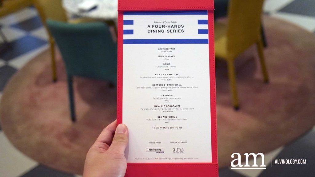 [Review] Squid Noodles, Suckling Pig, and Synergy: Alma x Torno Subito's 4-Hands Feast Delights in Dempsey - Alvinology