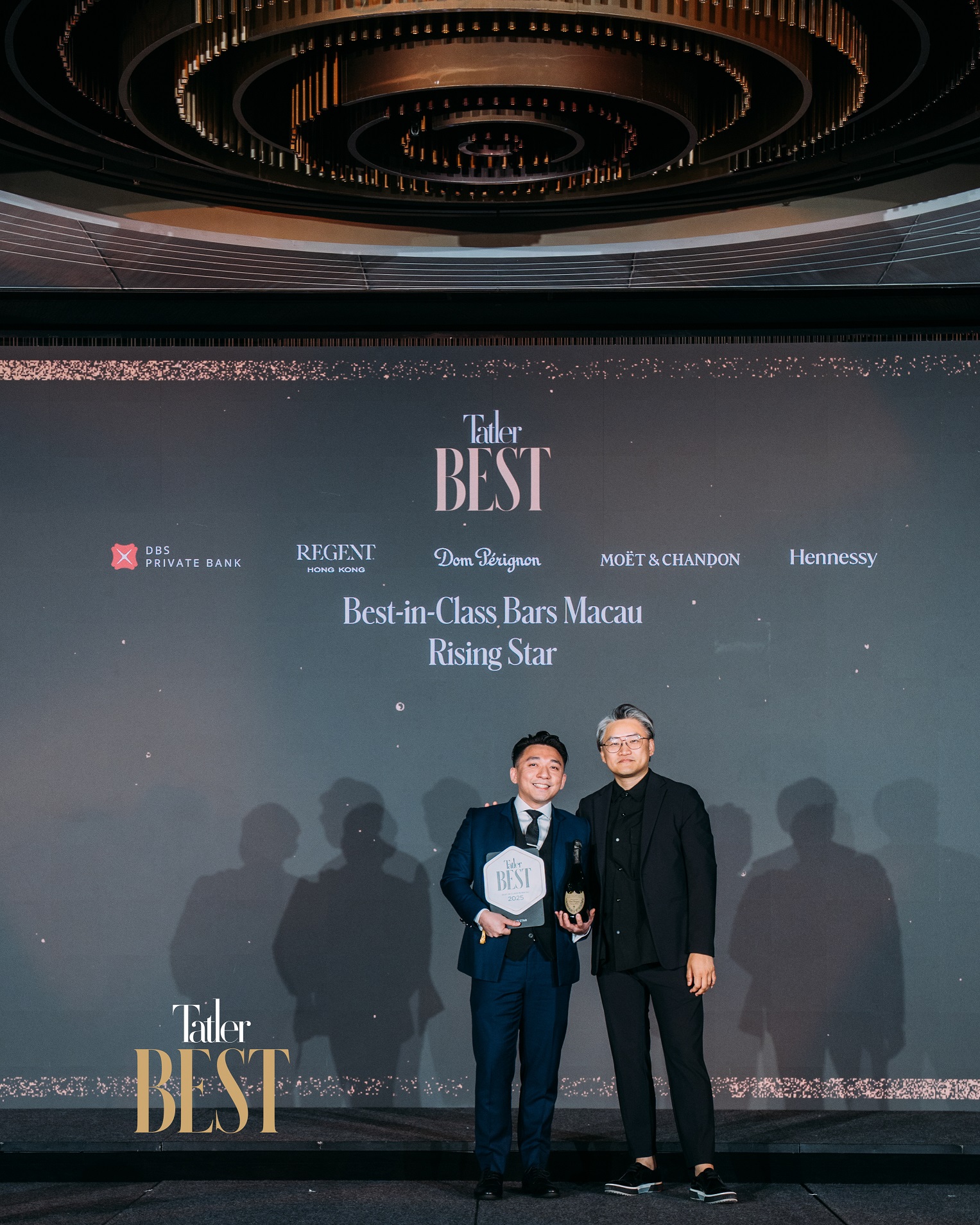 Galaxy Macau Celebrates Standout Industry Recognition with 20 Award Wins at Tatler Best Awards 2025 Hong Kong and Macau Long Bar garnered two Best-in-Class accolades: in addition to being listed on the Tatler Best 20 Bars – Macau, as “Best New Bar”; Long Bar’s Chief Mixologist and Bar Manager, Nokoy Mak (left to right), took home the “Rising Star” award.
