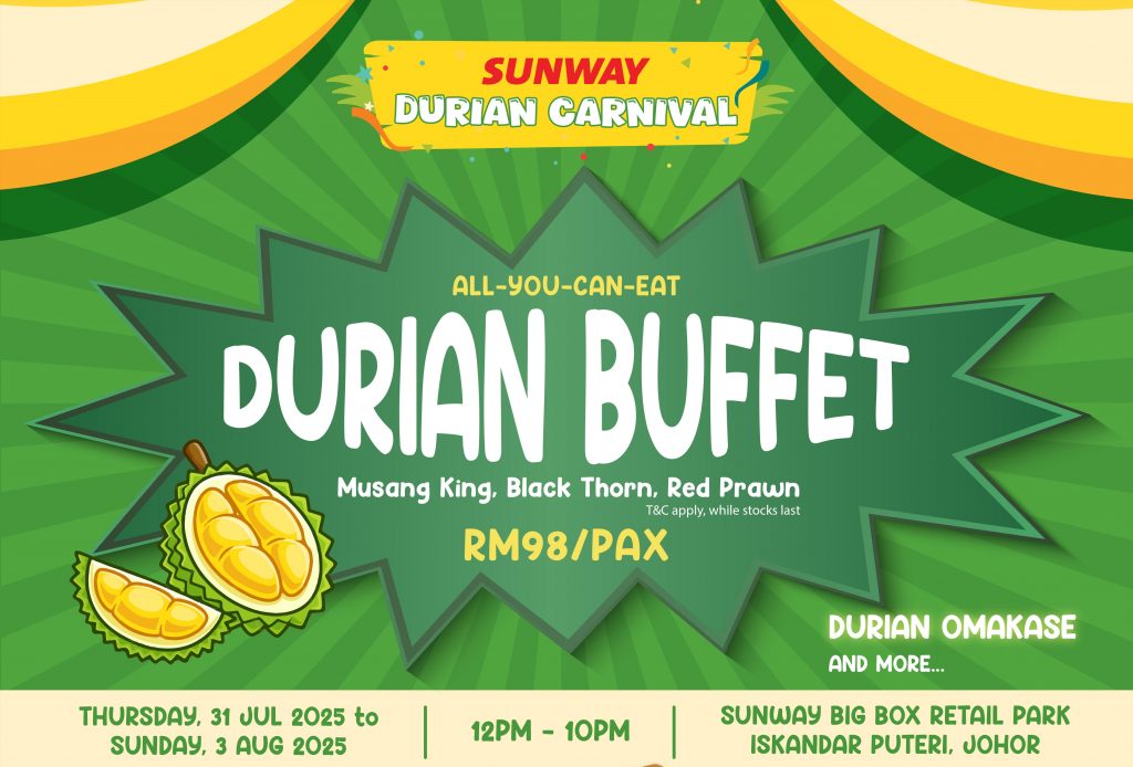 Sunway City Iskandar Puteri Hosts First-Ever Durian Carnival This July - Alvinology