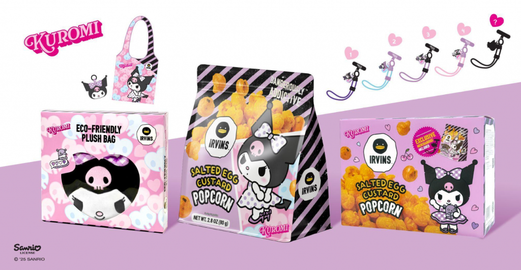 IRVINS x Kuromi Unleash a Dangerously Cute Treat with Limited-Edition Salted Egg Custard Popcorn - Alvinology