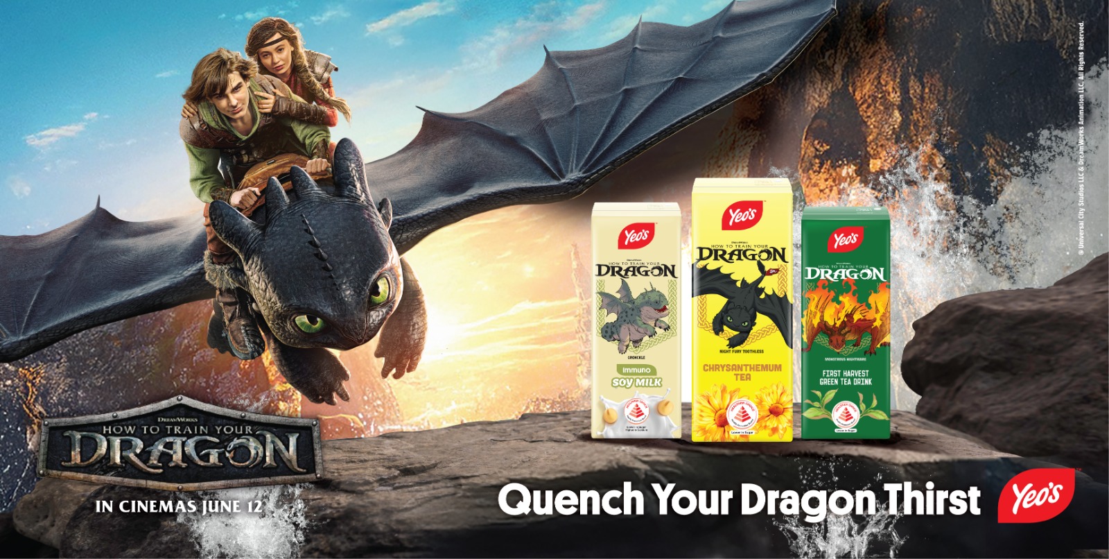 Yeo’s Launches Limited-Edition “Quench Your Dragon Thirst” Drinks Inspired by How to Train Your Dragon Live-Action Film - Alvinology
