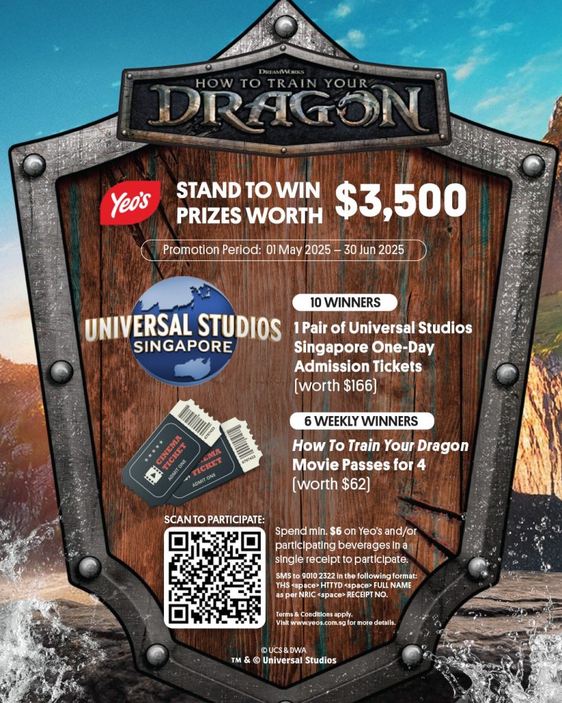 Yeo’s Launches Limited-Edition “Quench Your Dragon Thirst” Drinks Inspired by How to Train Your Dragon Live-Action Film - Alvinology