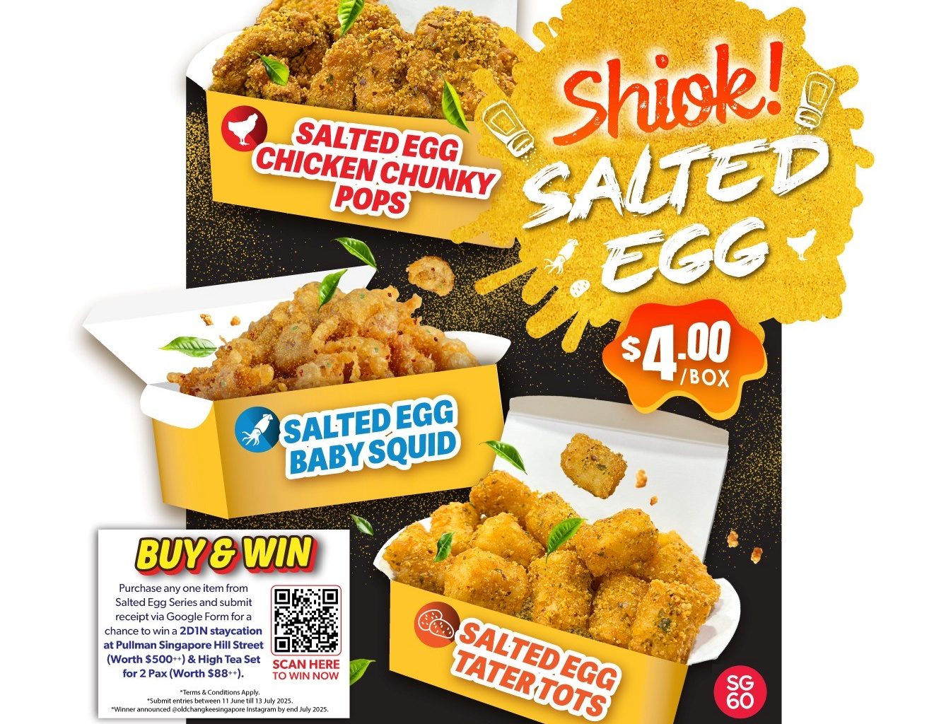 Old Chang Kee Unveils Limited-Time Salted Egg Series for SG60 – Plus a Chance to Win a Luxurious Staycation - Alvinology