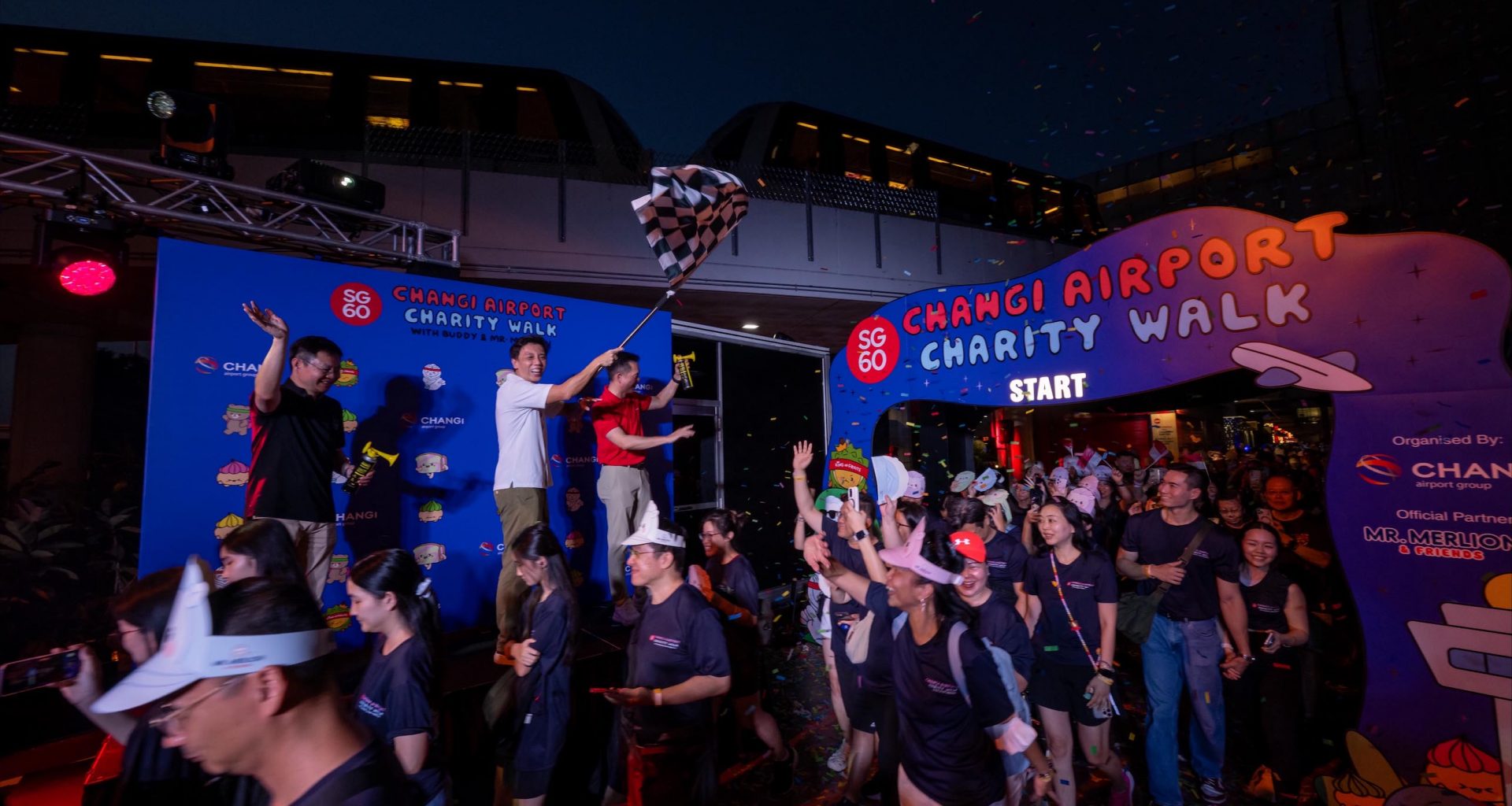 Changi Airport Kicks Off SG60 Celebrations with Charity Walk, Dazzling Light-Up, and Nostalgic Delights - Alvinology