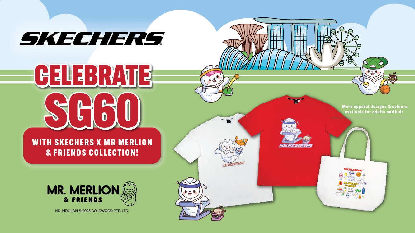 Skechers Celebrates SG60 with Playful Mr. Merlion & Friends Collection - Alvinology
