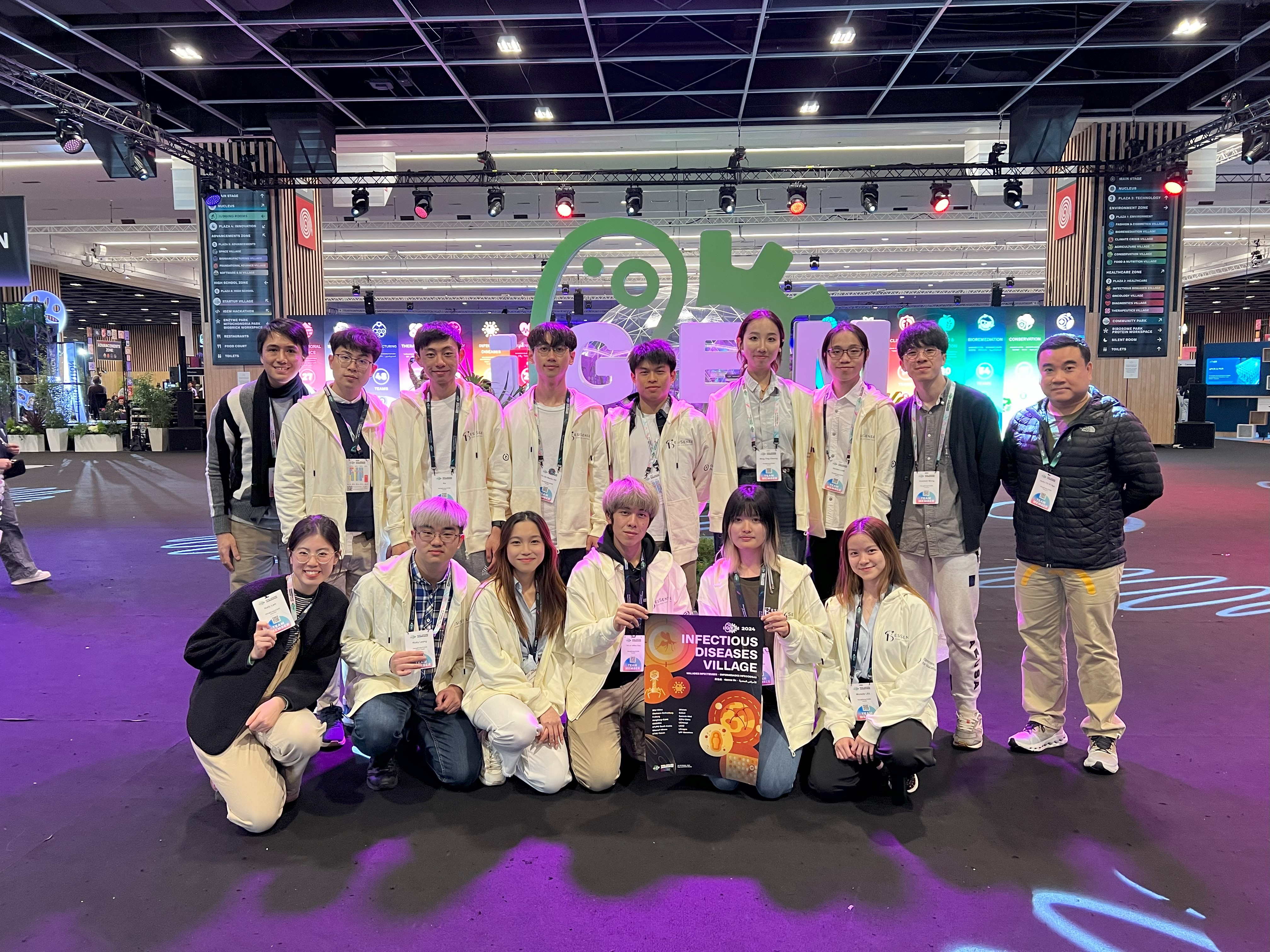 From Indonesia to Global Recognition: CUHK Biomedical Engineering Student's Journey of Excellence The CUHK iGEM Team celebrates their Gold Medal achievement with project "ResiSense" at the Grand Jamboree in Paris (September 2024). Team member Michelle LEE (first from right, first row) represents the university's Biomedical Engineering programme.