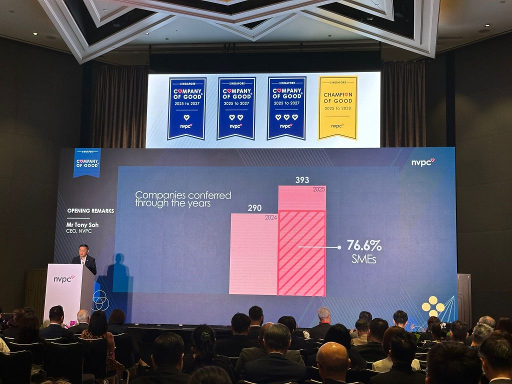 Singapore Leads as Corporate Purpose Movement Gains Momentum with Record 393 Companies Recognised at NVPC's Company of Good Awards 2025 - Alvinology