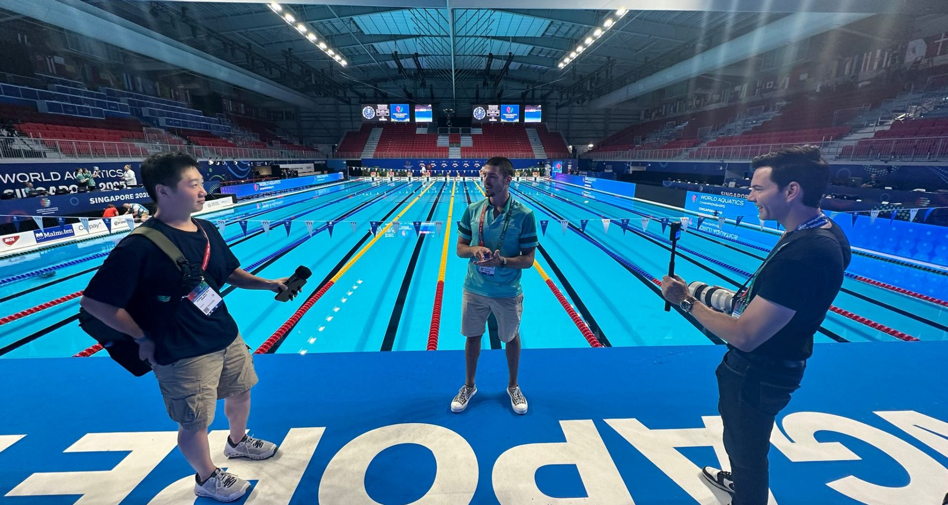 Behind the Scenes with Sony at the World Aquatics Championships 2025 - Alvinology