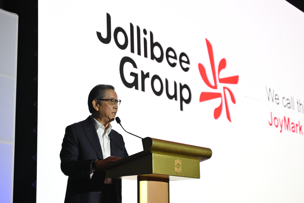 Jollibee Group Evolves its Corporate Brand to Help Power Global Growth JoyMark. Tanmantiong highlights JoyMark, the icon in the company’s new logo that symbolizes momentum, movement, and unity. It is tilted at 8 degrees as a subtle tribute to Jollibee Group’s incorporation year, 1978.