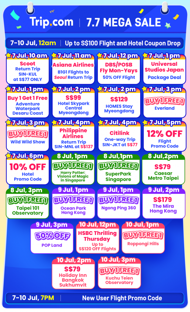 Trip.com Launches 7.7 Mega Sale with Jaw-Dropping Travel Deals from 7–10 July Trip.com Launches 7.7 Mega Sale with Jaw-Dropping Travel Deals from 7–10 July - Alvinology