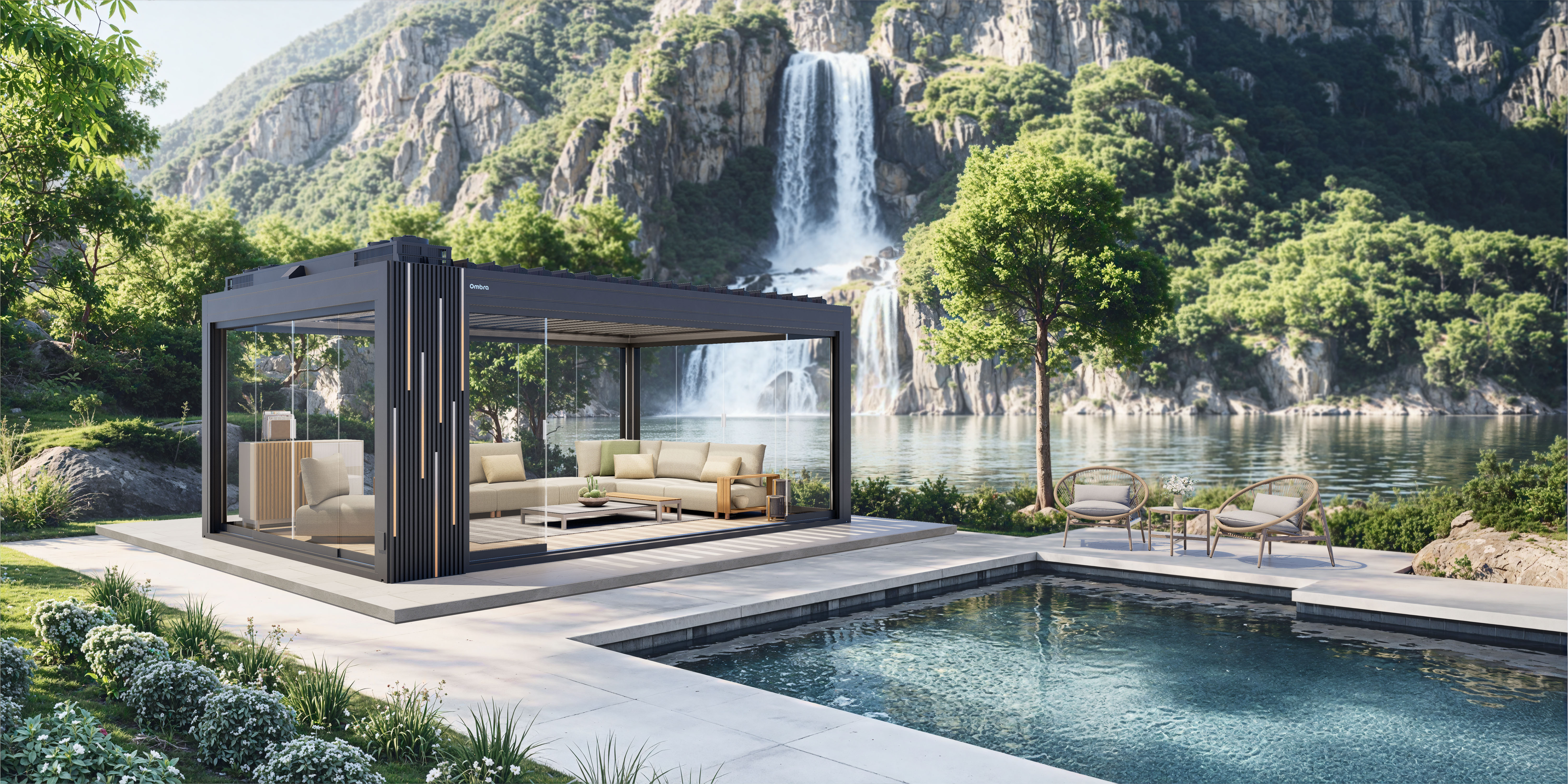 Letright Spotlighted In Nikkei Bizruptors For Revolutionizing Sustainable Luxury In Outdoor Living. Ombra by Letright-smart pergola that combines solar innovation with luxury design, redefining sustainable outdoor living.