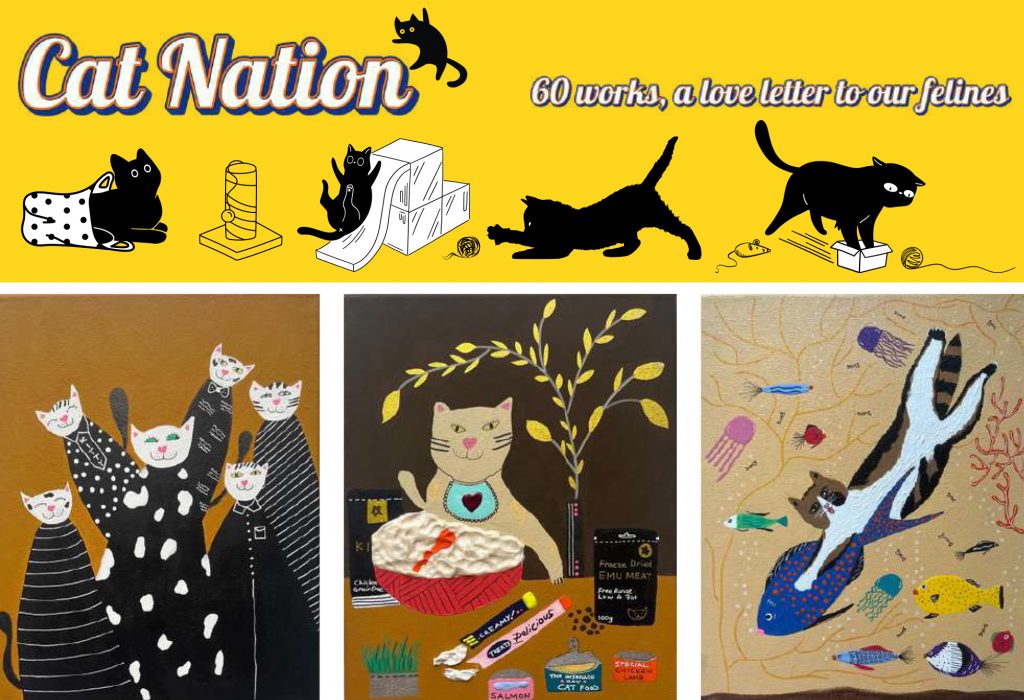 Celebrate International Cat Day with ‘CAT NATION’ – 60 Feline-Inspired Artworks Supporting Cat Welfare Society - Alvinology