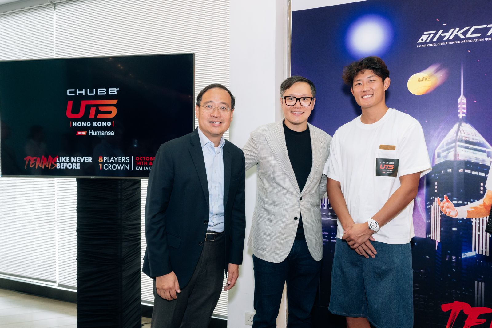 Humansa Powers Chubb UTS Hong Kong 2025 with Humansa From left to right: Mr. Michael Cheng, President of the HKCTA, Don So, CEO of Humansa, Chinese star Mr. Zhang Zhizhen