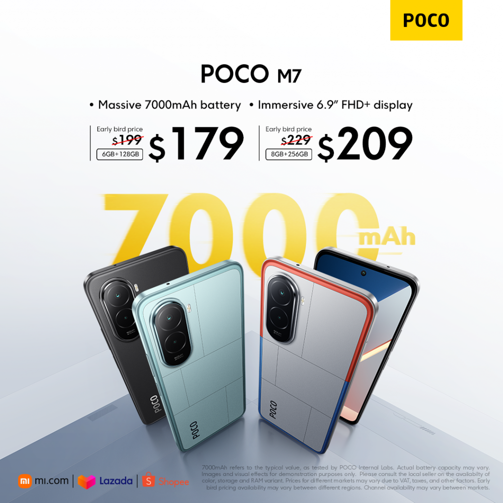 POCO M7 Lands in Singapore: Big Battery, Big Fun, Small Price - Alvinology