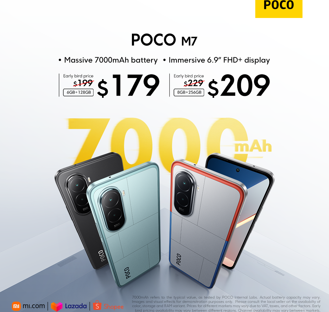 POCO M7 Lands in Singapore: Big Battery, Big Fun, Small Price - Alvinology