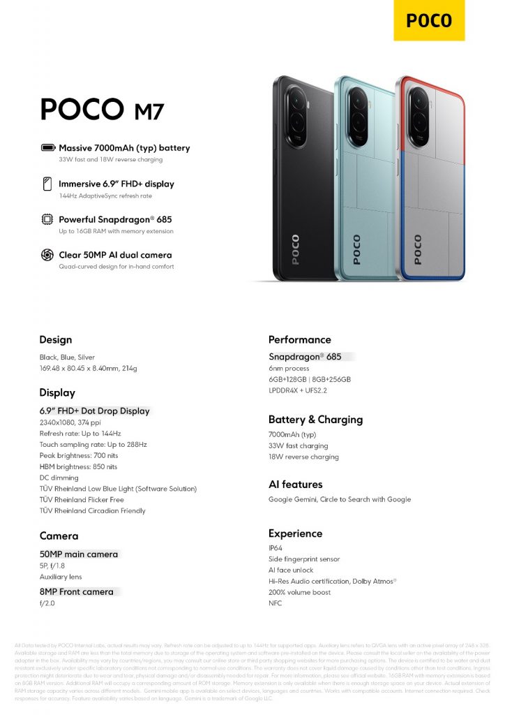 POCO M7 Lands in Singapore: Big Battery, Big Fun, Small Price - Alvinology