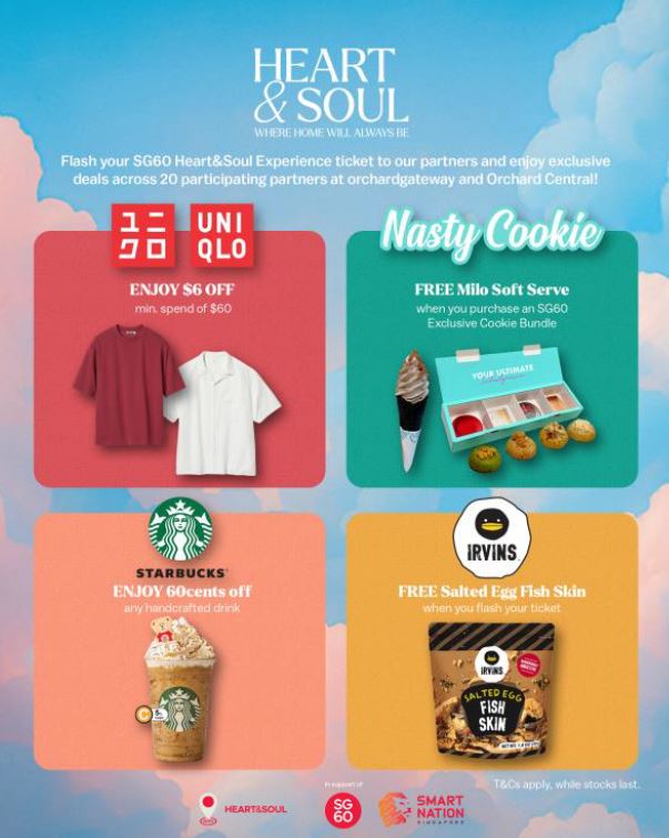 SG60 Heart&Soul Experience Unlocks Exclusive Orchard Road Deals - Alvinology