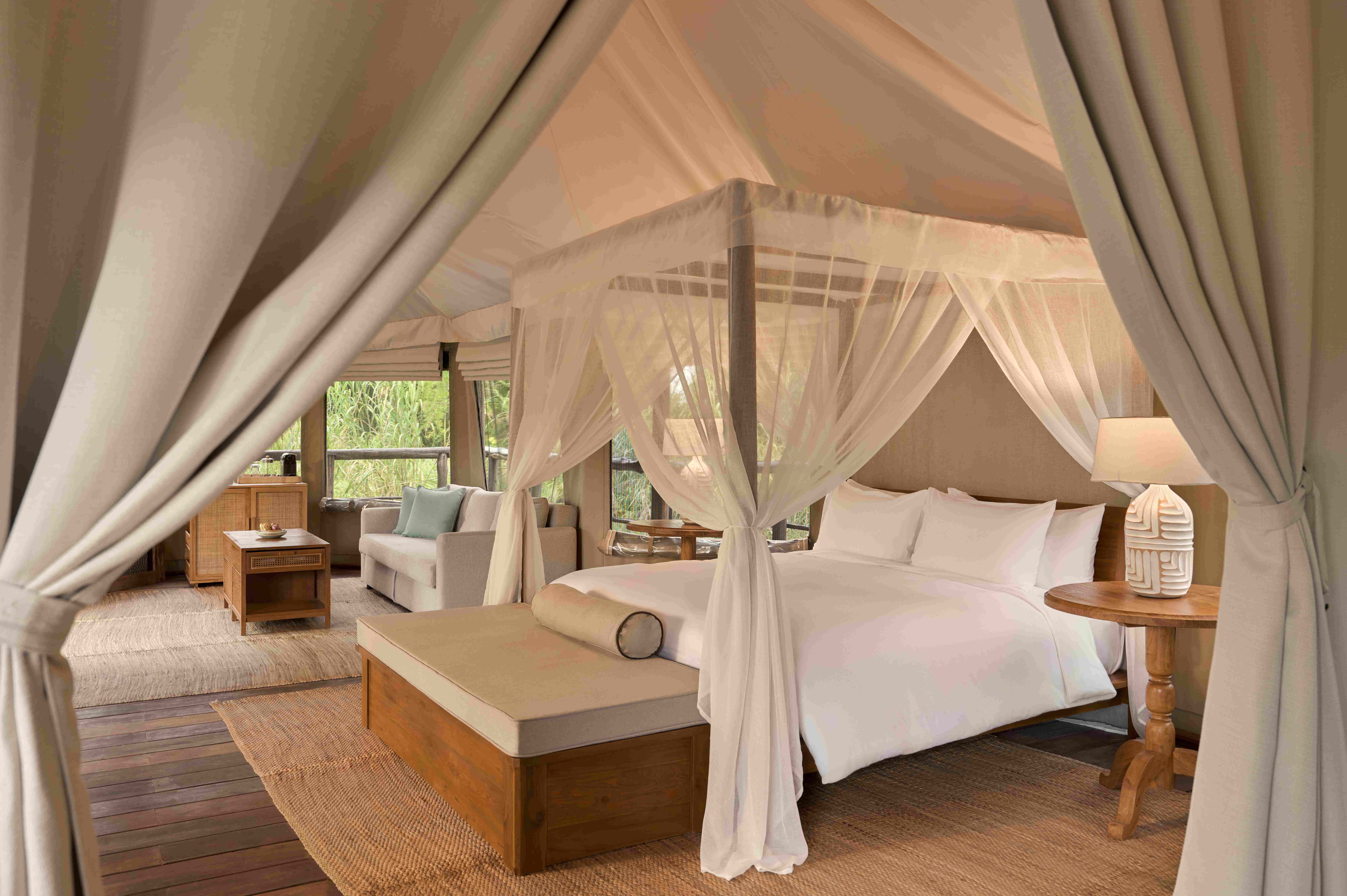 Dusit brings its ‘Tree of Life’ sustainability vision to Chiang Rai with management of Tantawan Tented Camp Tantawan Tented Camp features 10 spacious safari-style tents – from two-bedroom family options to a romantic one-bedroom suite – each with a private bathroom, handcrafted teak furnishings, and modern comforts designed in harmony with nature.