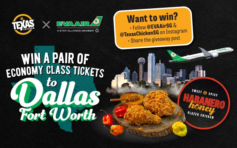 Texas Chicken Heats Up with Honey Glazed Habanero and EVA Air Giveaway - Alvinology