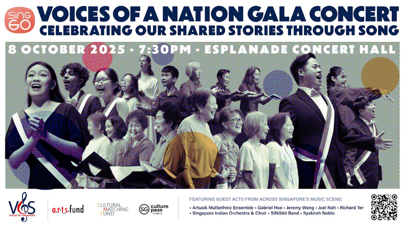 SING60: Voices of a Nation Gala Concert to Unite 500 Voices at Esplanade - Alvinology