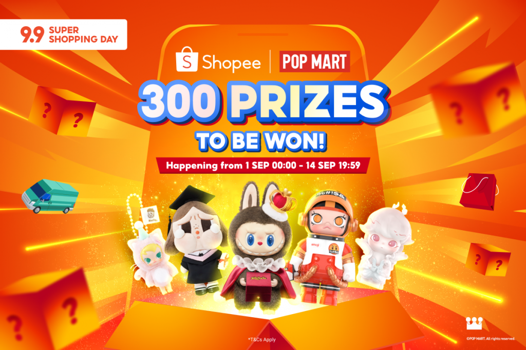 Shopee and POP MART Team Up for Exclusive 9.9 Giveaway on Shopee Live - Alvinology