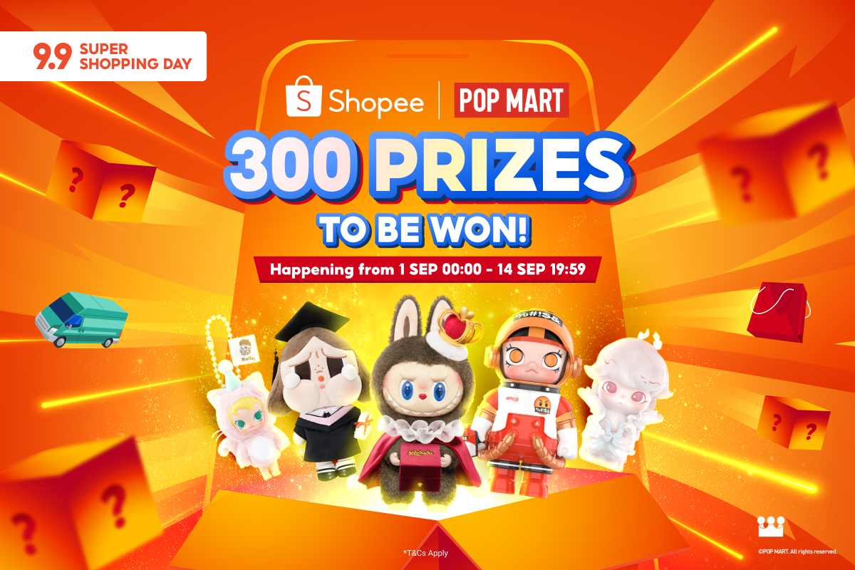 Shopee and POP MART Team Up for Exclusive 9.9 Giveaway on Shopee Live - Alvinology