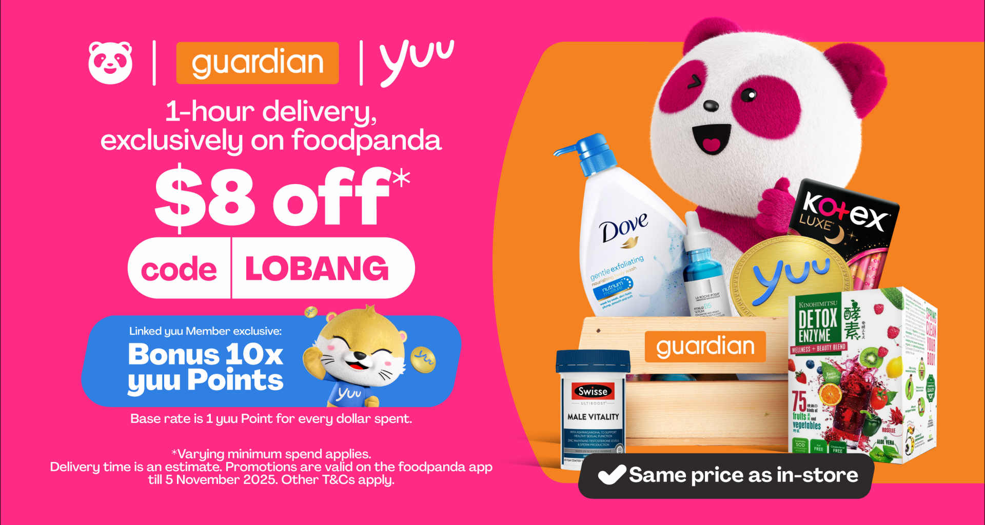 foodpanda and Guardian Launch Exclusive Promos and In-Store Fun - Alvinology
