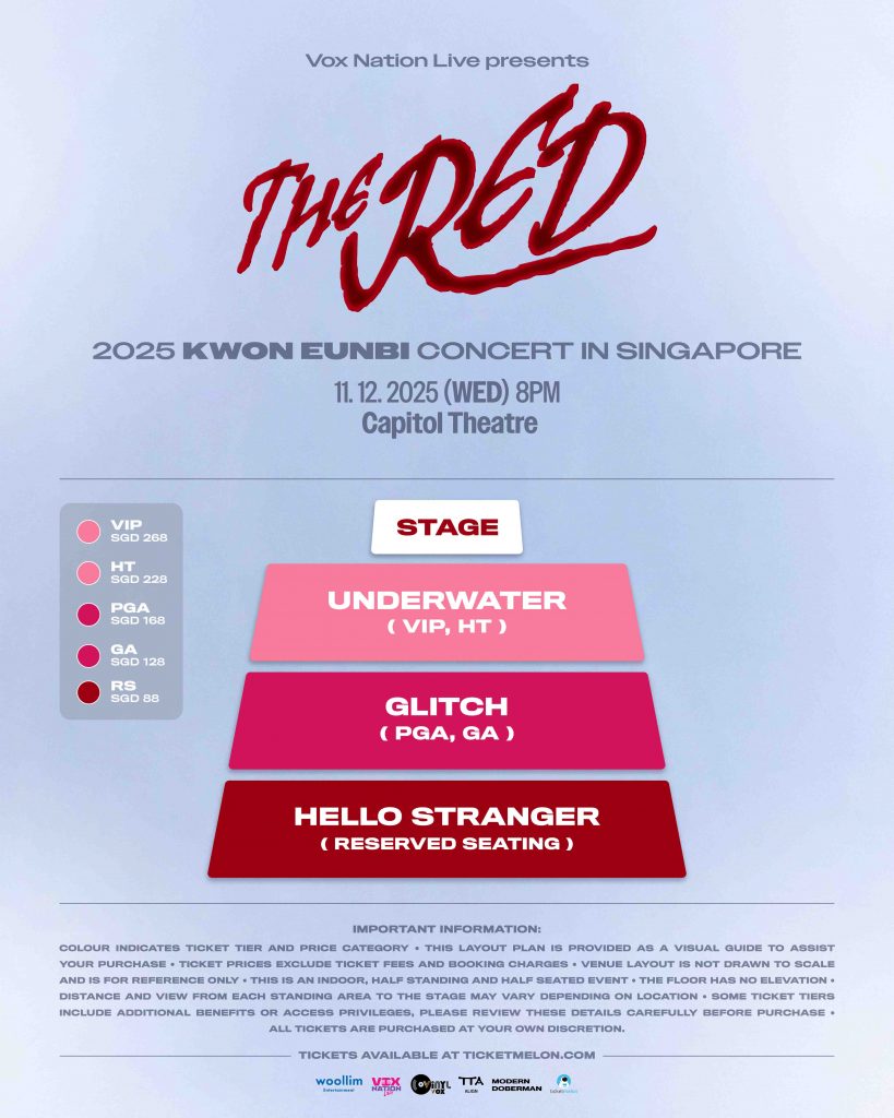 KWON EUNBI Brings ‘THE RED’ Concert to Singapore This December - Alvinology