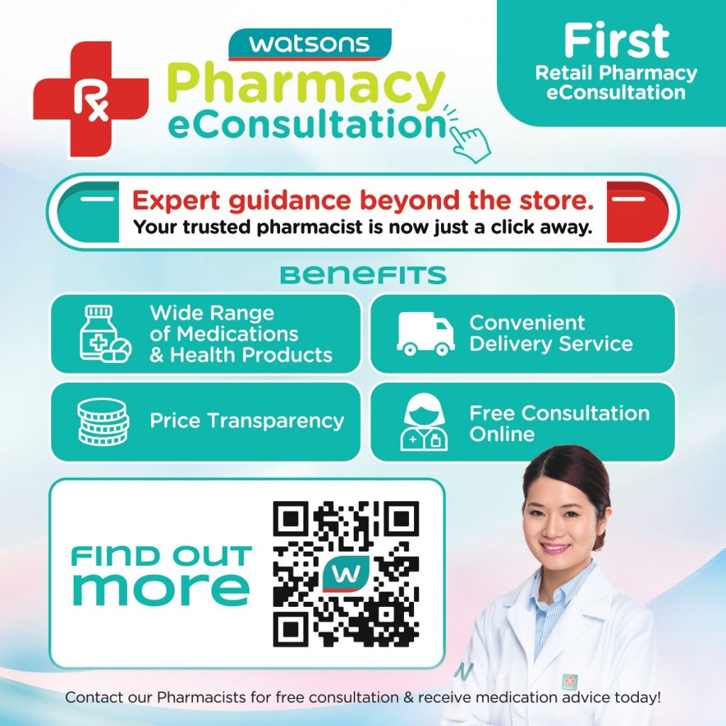 Watsons Launches Singapore’s First Retail Pharmacy eConsultation Service, Bringing Expert Healthcare Advice to Your Fingertips Watsons Launches Singapore’s First Retail Pharmacy eConsultation Service, Bringing Expert Healthcare Advice to Your Fingertips - Alvinology