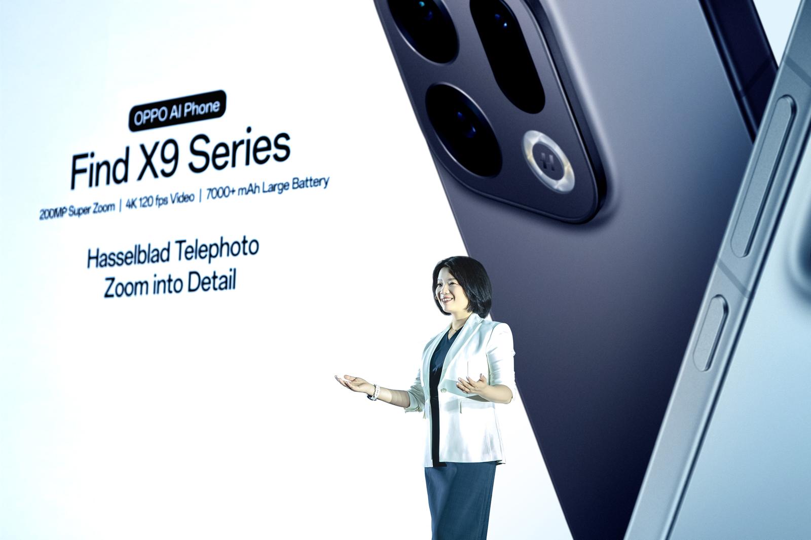 OPPO Unveils the Find X9 Series Globally, Redefining the Premium Smartphone Experience Ling LIU, Overseas CMO of OPPO