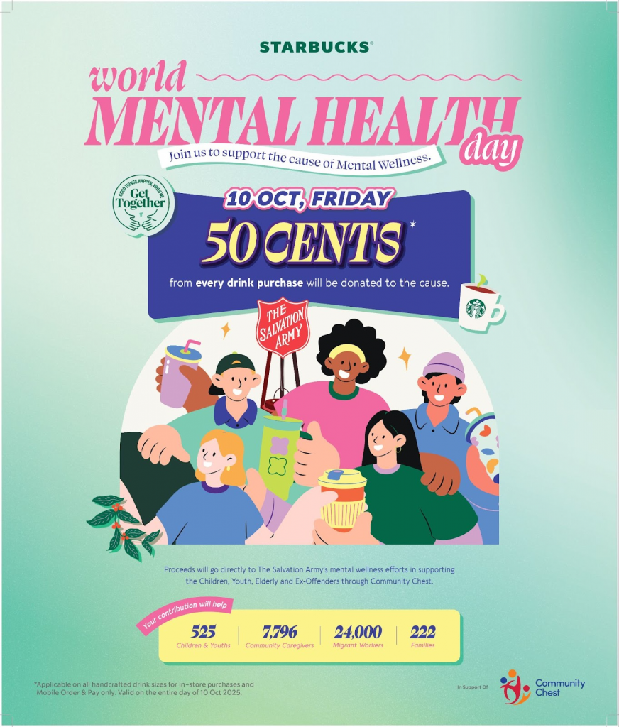 Starbucks Singapore Champions Mental Wellness with Community Initiatives This October - Alvinology