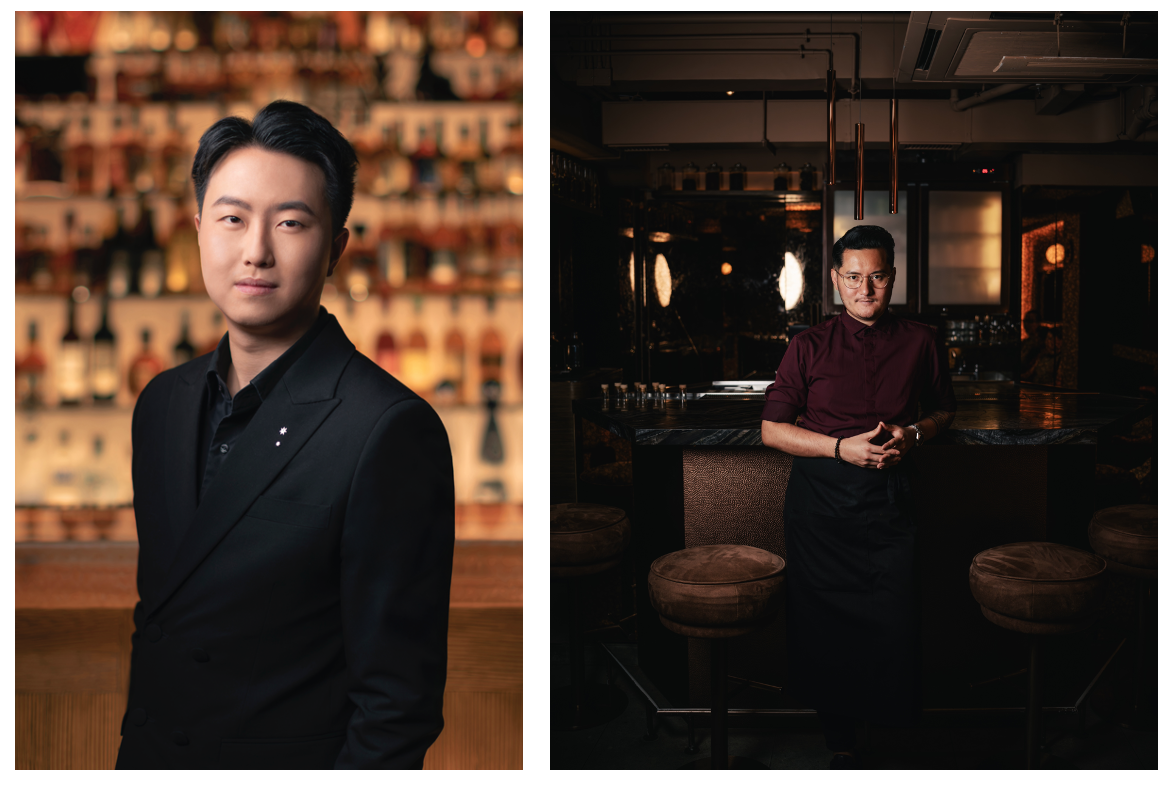 Galaxy Macau Presents Tatler Off Menu (From left) Mixologists Billy Choi and Ajit Gurung will be helming the cocktail counter of Galaxy Macau Presents Tatler Off Menu.