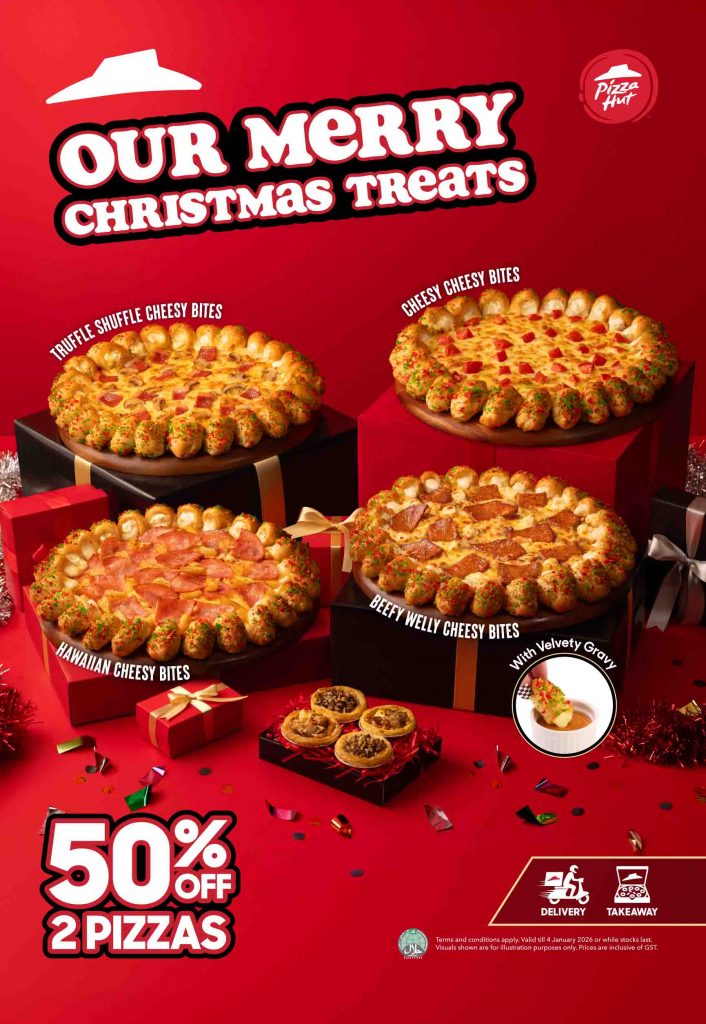 Pizza Hut Singapore Serves Up a Festive Twist with New Beefy Welly Cheesy Bites Pizza and Holiday Treats Pizza Hut Singapore Serves Up a Festive Twist with New Beefy Welly Cheesy Bites Pizza and Holiday Treats - Alvinology