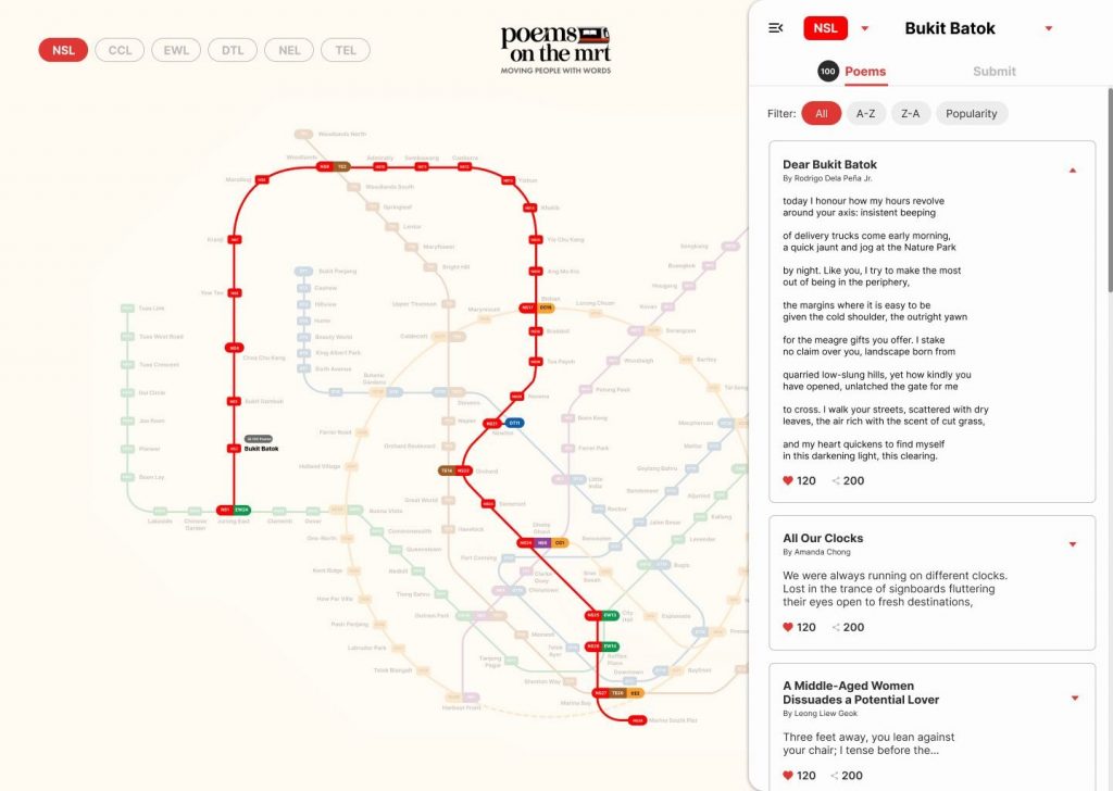 More Local Poetry Takes Over MRT Journeys, Plus a Nationwide Writing Competition Inspired by Singapore’s Train Stations - Alvinology
