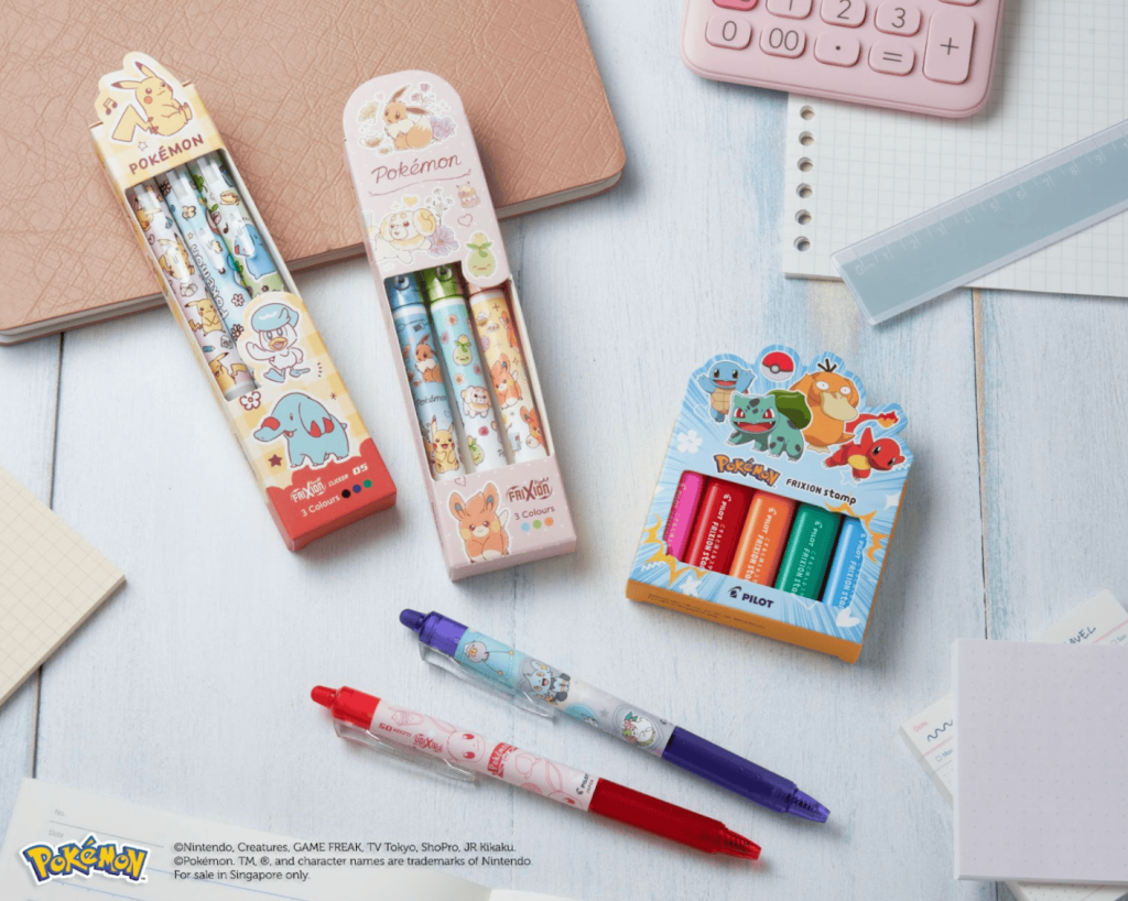 Pilot Pen Unveils Singapore-Exclusive Pokémon FriXion Series This November - Alvinology