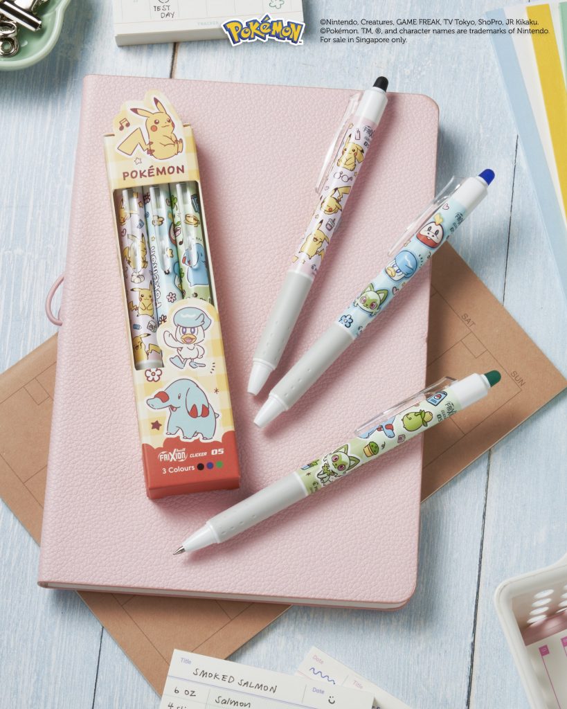 Pilot Pen Unveils Singapore-Exclusive Pokémon FriXion Series This November - Alvinology