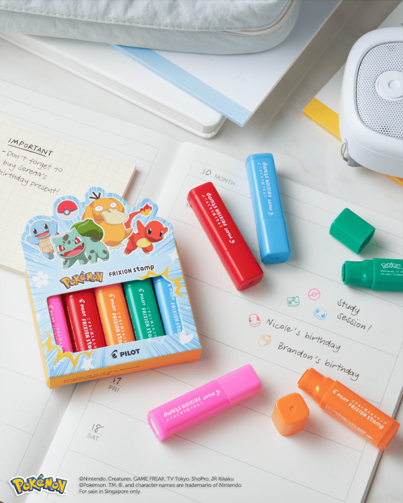 Pilot Pen Unveils Singapore-Exclusive Pokémon FriXion Series This November - Alvinology